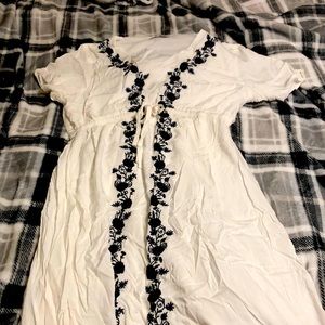 White and blue lulus maxi dress, never worn